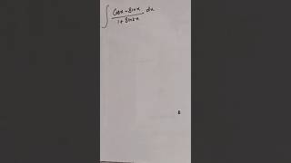 Integration of the trigonometric function (cosx -sinx)/(1 + sin2x)#calculus #shorts