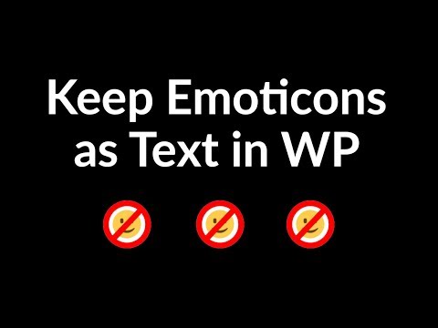 How to Disable WordPress Emoticons