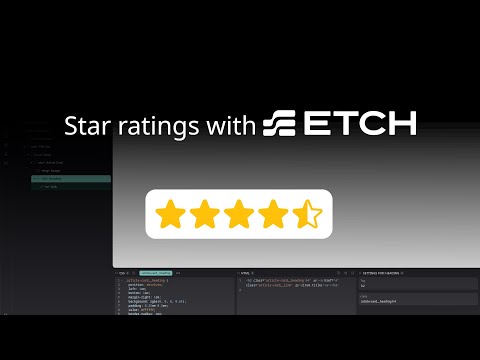 How to display star ratings with EtchWP
