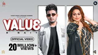 Value (Official Video) | R Nait | Gurlez Akhtar | Laddi Gill | Tru Makers | Punjabi Song 2022