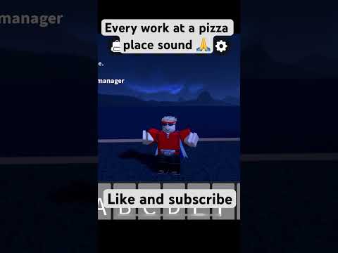 Every work at a pizza place game sound effect #roblox #workatpizzaplace #robloxshorts #findyourdev