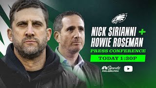 Nick Sirianni & Howie Roseman Eagles end of season press conference | Today at 1:30p