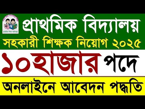 ২০২৫ প্রাথমিক শিক্ষক নিয়োগ | অনলাইনে আবেদন করবেন যেভাবে | Primary Teacher Job Circular 2025 |