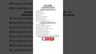 C1 Advanced (CAE) Exam Practice Listening Part 4 - 2024 #c1advanced  #learnenglish #caexams