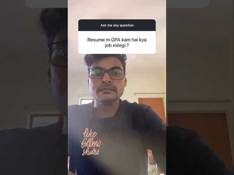 Is GPA is needed for job ? 🚀#GPA #jobsearch #motivation #fresherjobs