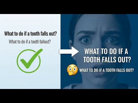 ✅ What to do if a tooth falls out? / What to do if a tooth falls out? 👈😳