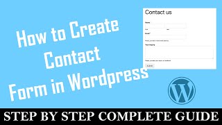 How to Create Contact Form in Wordpress