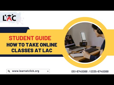 Student Guide How To Take Online Classes With LAC
