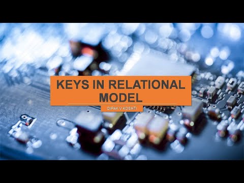 Lecture 21 Keys in Relational Model