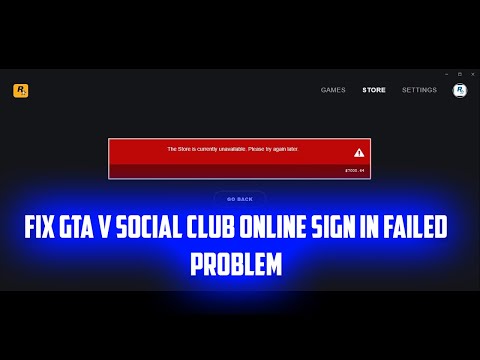 Fix GTA V Social Club Online Sign In Failed Problem April 2020