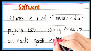 What is software | Definition of software | Types of software