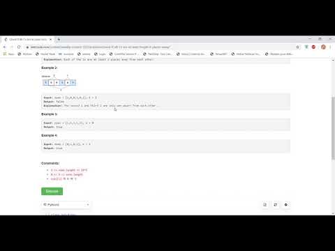 Check If All 1's Are at Least Length K Places Away | Leetcode Contest