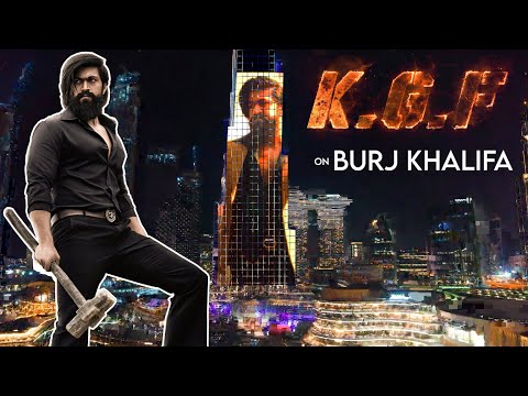 KGF on Burj Khalifa | KGF Chapter 2 Promo | Fan Made