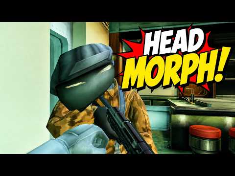 MGS2 Funny —  Crazy Head Morphs!