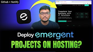 How to Deploy Emergent AI Project on Hosting (Netlify + GitHub)
