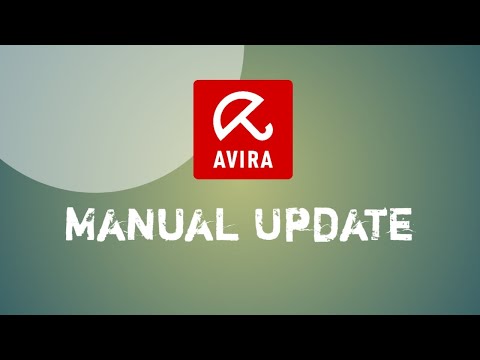 How to Update avira manually.