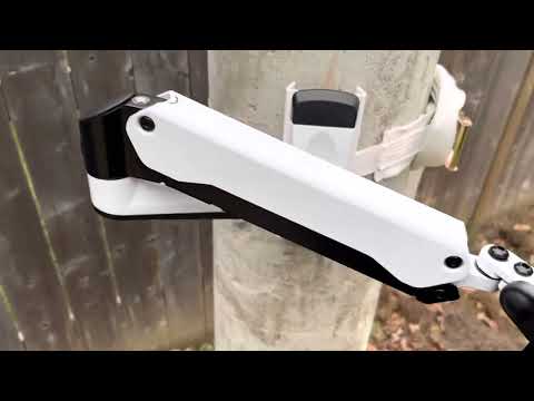 Monitor Mount for circular column | POS mount for street post