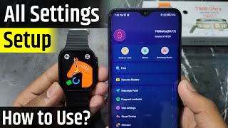 T800 Ultra Smart Watch Full Setup Guide | T800 ultra smart watch connect to phone | use T800 ultra