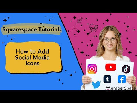 How to add social media icons in Squarespace