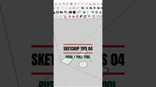 Push/Pull tool | SketchUp Tips 04 #sketchuptips #3dmodeling #sketchup