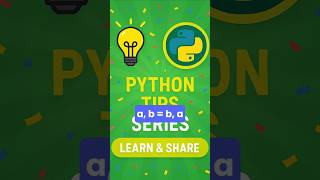 💡Python Tip #1: Swap variables in Python like a pro — no temp, no fuss! #python #pythontutorial