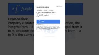 Even Function Integral Explained 12th Math Statistics