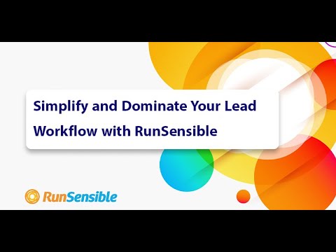 RunSensible Lead Management: Simplify, Organize, and Track Your Potential Clients