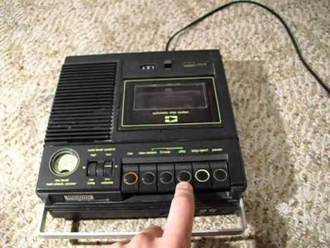 Montgomery Ward Airline Portable Cassette Recorder