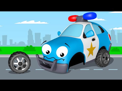 Voiture de police pour enfants - Dessin animé en français - Voitures pour bébés