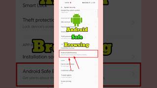 How To Enable Android Phone Live Threat Protection ||Android Safe Browsing ||#shorts#viral