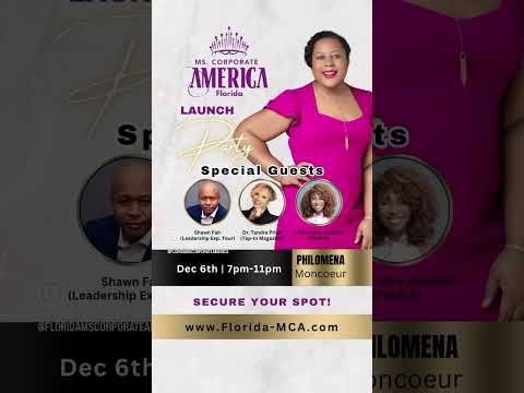 🚨 Purple Carpet Event: Ms. Corporate America Florida. Tickets available at www.Florida-MCA.com