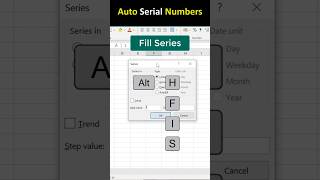 Excel Pro Trick: Auto Serial Numbers in Excel #excel #shorts