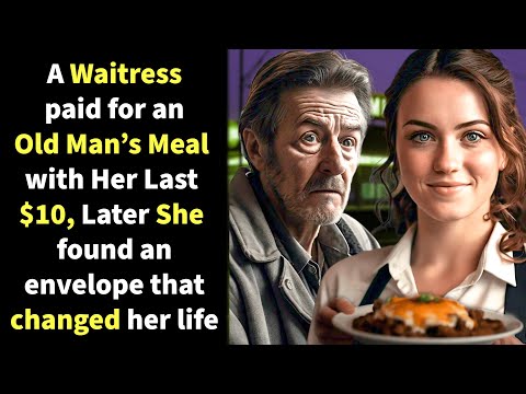 A WAITRESS PAID FOR AN OLD MAN'S MEAL WITH HER LAST $10 LATER, SHE DISCOVERS WHO HE REALLY IS