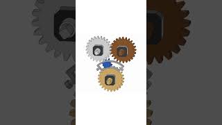 Forward/Reverse Gear Mechanism | #shorts #mechanisms #gearbox #3dmodeling #switchgear #mechanical