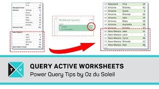 Query Active Worksheet - Excel Power Query Tips