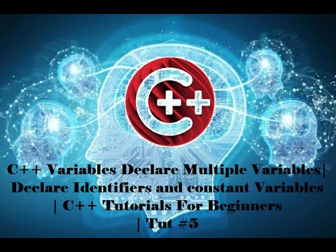 multiple variables creating | declare identifiers and constant variables | c++ variables 2022