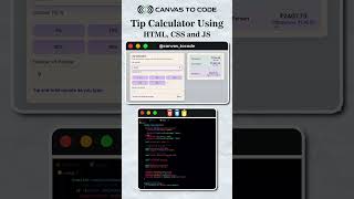 How to Make a Tip Calculator using HTML CSS JavaScript Beginner Project #htmlcssjs