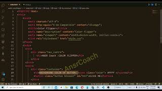 Make Color Flipper Using #Javascript | Learn Javascript Concepts