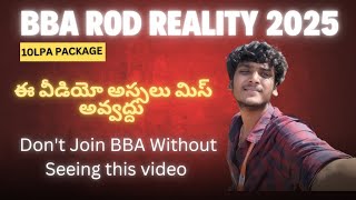 BBA course full details in telugu || bba salary, job's, future scope | Honest Review
