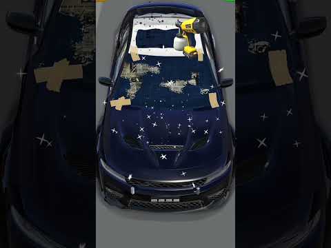 Police Car Repair & Painting ASMR 🚓🎨 Satisfying Auto Sounds #asmr#shorts #youtubeshorts