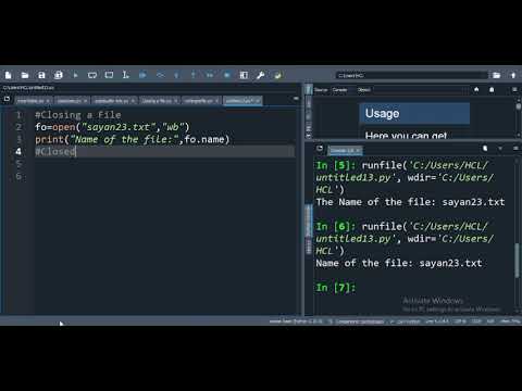 Python Program to CLOSE A FILE (Spyder 5.4.2)