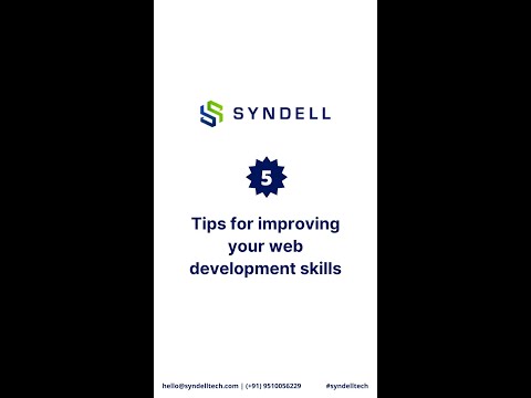 5 Tips for improving your web development skills.. #shorts #webdevelopment   #itcompany #syndell
