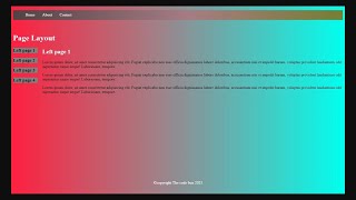 Website Design page Layout Multiple pages part 2 | Code College