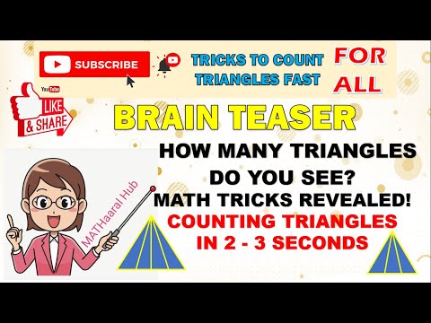 BRAIN TEASER // TRICKS TO COUNT TRIANGLES FAST