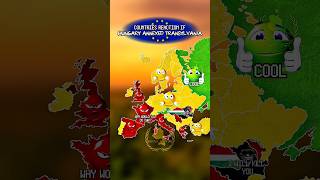 what if Hungary annexed Transylvania #europe #map #mapping #geography #history #mapper #shorts #edit