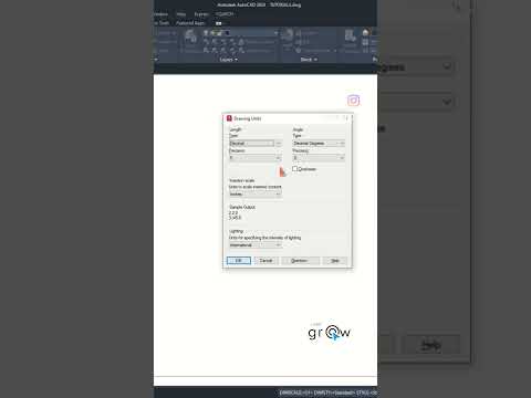 SET DRAWING UNITS IN AUTOCAD BY ONE CLICK #autocadtutorial18 #autocadstudio