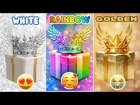 Choose your gift...!rainbow, golden or white 🤍 how lucky are you? 😱Zebra Quiz