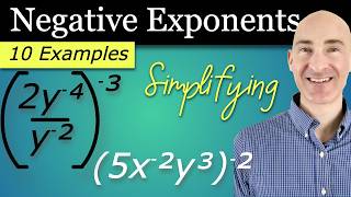 Simplifying Negative Exponent Expressions