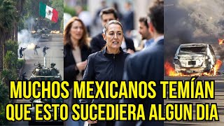 LOS MEXICANOS QUEDARON ENCERRADOS EN SUS CASAS PORQUE EL MENCHO PERDIÓ SU VIDA