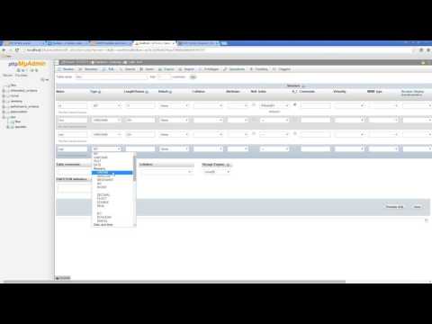 phpmyadmin Tutorial 05 - How to configure phpmyadmin create a table in phpmyadmin